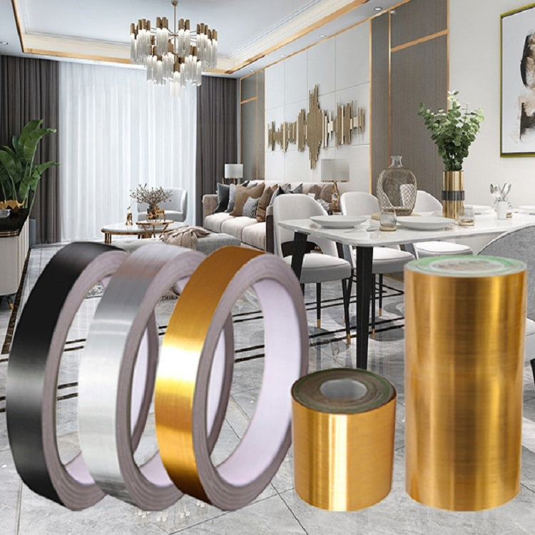 Home Decoration Self-Adhesive Ceiling Beauty Sideline Tile Beauty Seam Sticker, Specification: 5cmx10m(Brushed Silver) - Adhesives & Sealers by PMC TechLife | Online Shopping South Africa | PMC TechLife