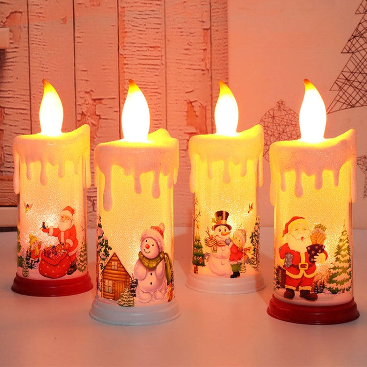 Christmas Decoration Night Light LED Simulation Flame Candle Light(B-Santa Claus) - Decoration Lamps by PMC TechLife | Online Shopping South Africa | PMC TechLife