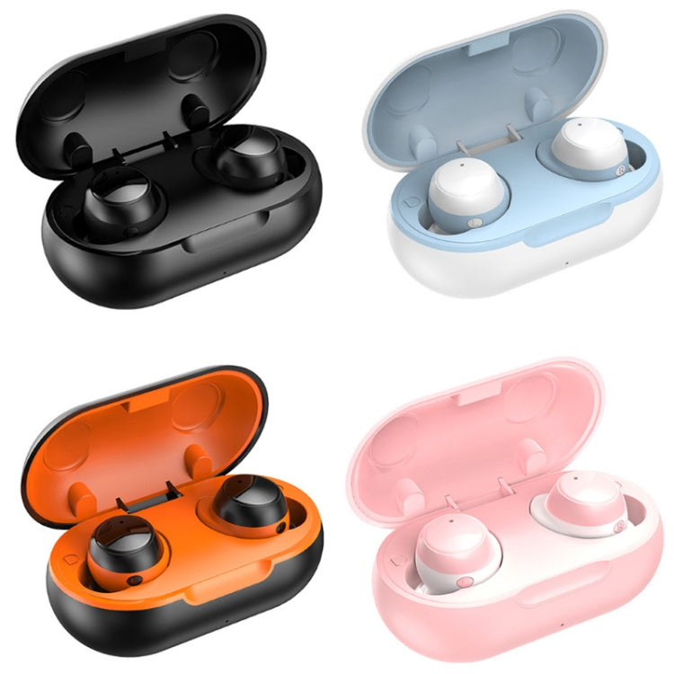 TWS-22 Bluetooth 5.0 In-Ear Sports Waterproof Noise Cancelling Touch Control Mini Headphones(Pink) - TWS Earphone by PMC TechLife | Online Shopping South Africa | PMC TechLife