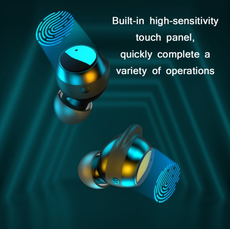 TWS-22 Bluetooth 5.0 In-Ear Sports Waterproof Noise Cancelling Touch Control Mini Headphones(Pink) - TWS Earphone by PMC TechLife | Online Shopping South Africa | PMC TechLife