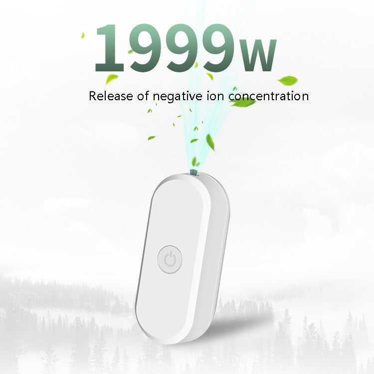 EP206 Hanging Neck Negative Ion Necklace Air Purifier(White) - Air Purifiers & Accessories by PMC TechLife | Online Shopping South Africa | PMC TechLife