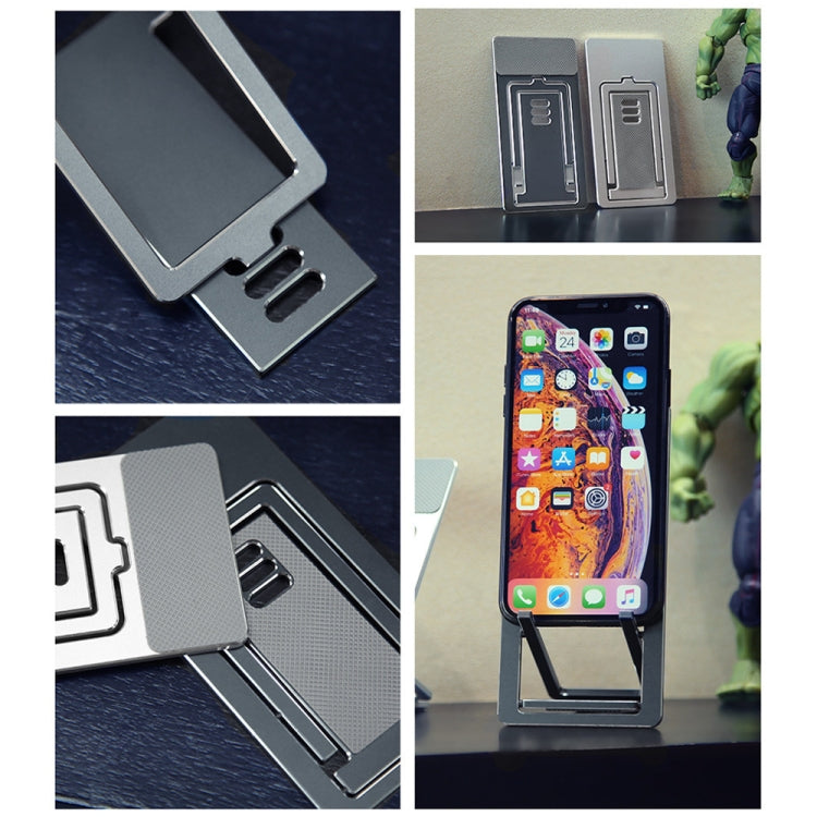 HZ10 Slim Portable Desktop Live Stand Multifunctional Folding Mobile Phone Holder(Gray) - Desktop Holder by PMC TechLife | Online Shopping South Africa | PMC TechLife