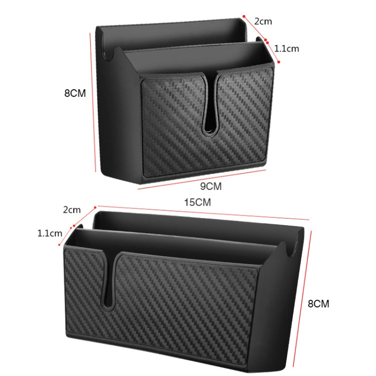 DM-020 Car Sticky Carbon Fiber Storage Bag Car Mobile Phone Storage Box Large - free shipping - PMC TechLife - Order now!