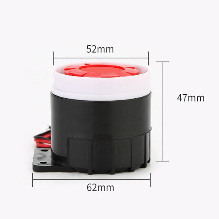 BJ-1K High-Decibel Active Buzzer Dual Audio Electronic Siren Alarm Wall-Mounted Anti-Theft Buzzer, Voltage: 220V(Red White Black) - Others Alarm by PMC TechLife | Online Shopping South Africa | PMC TechLife