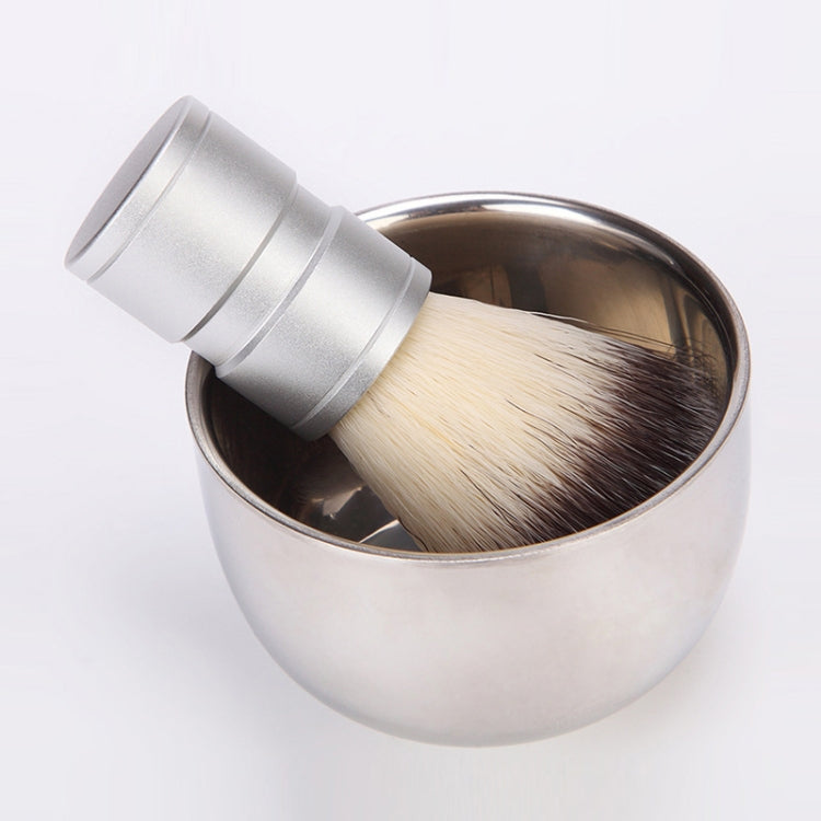 Stainless Steel Animal Hair Beard Brush Manual Stirring And Foaming Shaving Tool, Specification: Bowl + Brush - Hair Trimmer by PMC TechLife | Online Shopping South Africa | PMC TechLife