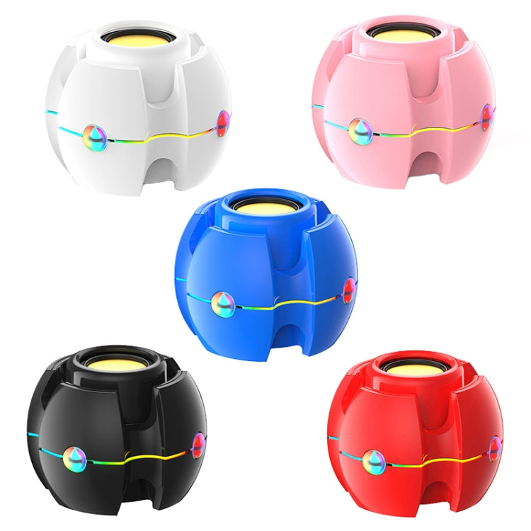 RGB Light Effect Gyro Shape Wireless Bluetooth Audio(Black) - Mini Speaker by PMC TechLife | Online Shopping South Africa | PMC TechLife