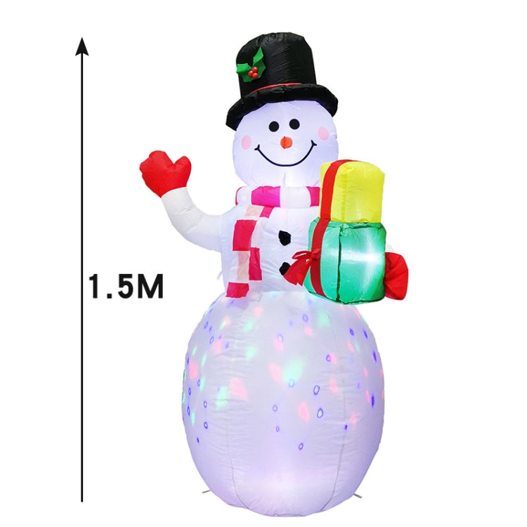 Santa Claus Christmas Tree Snowman Inflatable LED Luminous Christmas Ornaments, US Plug(QM0001-1.5M) - Ornaments by PMC TechLife | Online Shopping South Africa | PMC TechLife