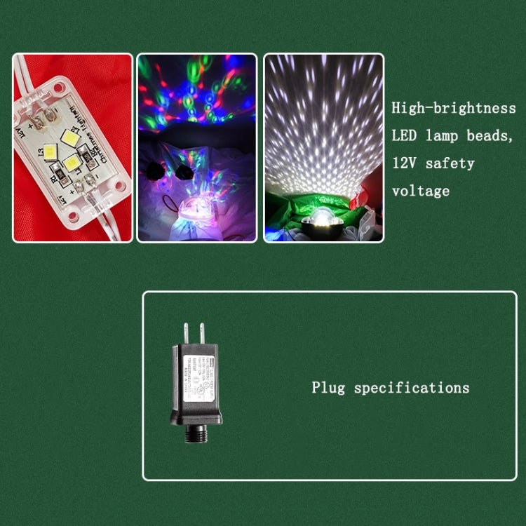 Santa Claus Christmas Tree Snowman Inflatable LED Luminous Christmas Ornaments, US Plug(QM0001-1.5M) - Ornaments by PMC TechLife | Online Shopping South Africa | PMC TechLife