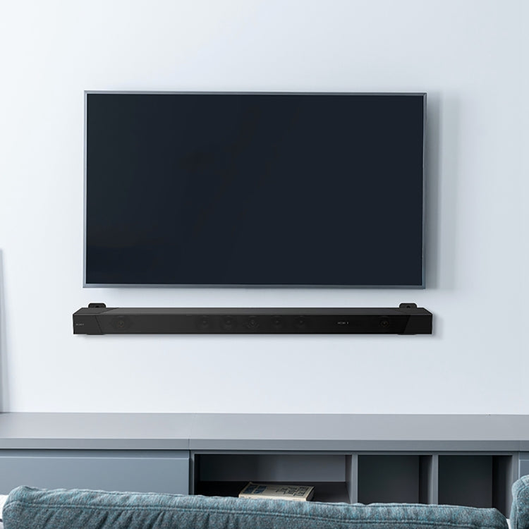 Universal Wall Bracket Non-Slip Storage Bracket for Long Strip Speaker(Black) - Speaker Bracket by PMC TechLife | Online Shopping South Africa | PMC TechLife