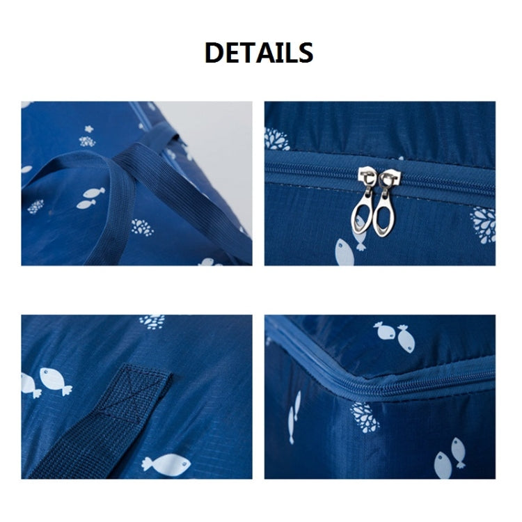 Oxford Cloth Quilt Moisture-Proof & Waterproof Storage Bag Zipper Portable Moving Luggage Bag, Specification: 60x50x25cm(Tibetan Rocket) - Storage Bags by PMC TechLife | Online Shopping South Africa | PMC TechLife