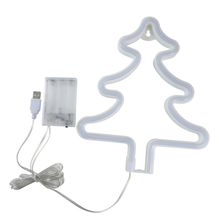Christmas Decoration Neon Lights Wall-Mounted Ornaments, Spec: Snowflake-Warm Light - Decoration Lamps by PMC TechLife | Online Shopping South Africa | PMC TechLife