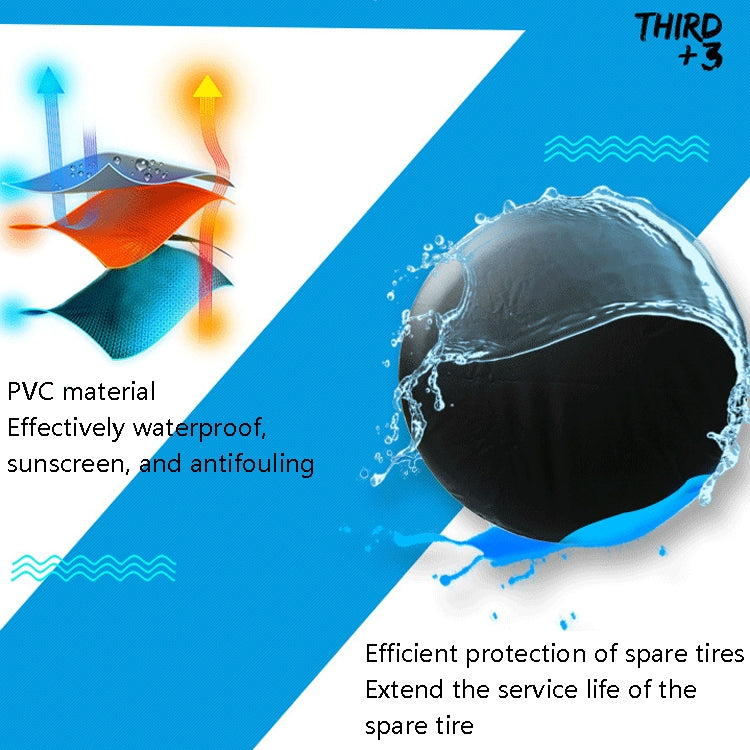 PVC Tire Cover Waterproof and Dust-proof Car Spare Tire Cover, Size: 16 inch - Window Foils & Solar Protection by PMC TechLife | Online Shopping South Africa | PMC TechLife