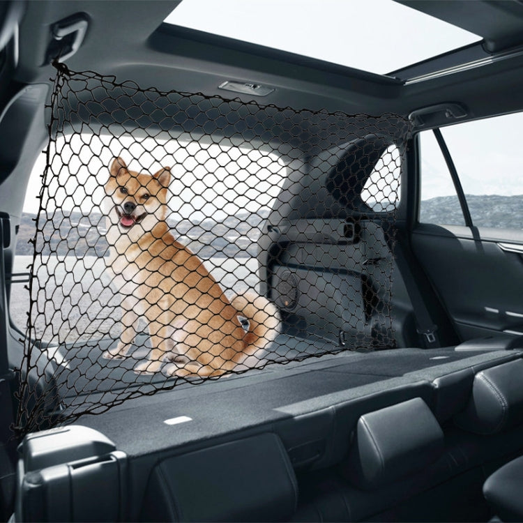 Car Pet Isolation Net Car Back Seat Dog Barrier Safety Net(120x70cm 4 Side Rubber Band) - Stowing Tidying by PMC TechLife | Online Shopping South Africa | PMC TechLife