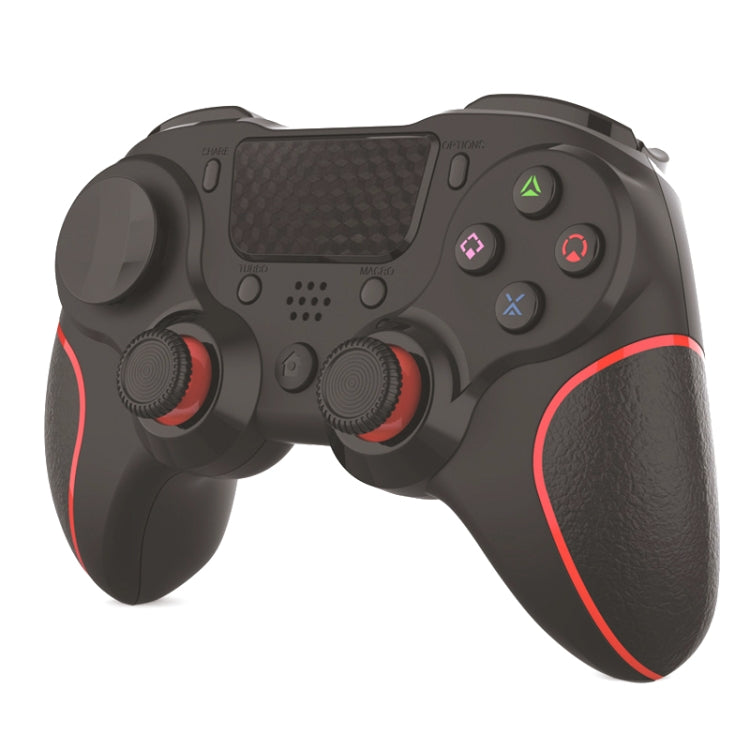 MB-P913 PC Six-Axis Somatosensory Back Key Programming Dual Vibration Bluetooth Gamepad For PS4 Pro(Red Black) - Gamepads by PMC TechLife | Online Shopping South Africa | PMC TechLife