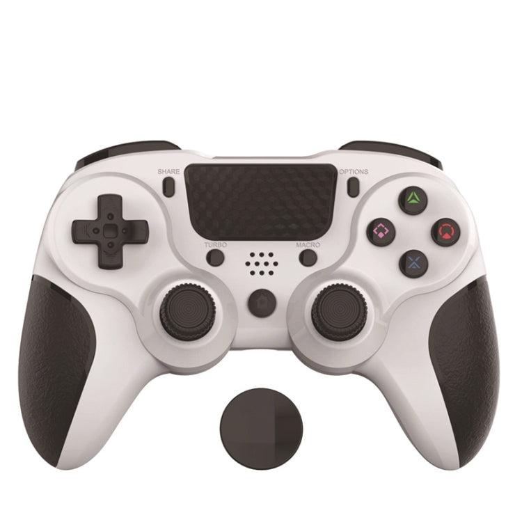 MB-P913 PC Six-Axis Somatosensory Back Key Programming Dual Vibration Bluetooth Gamepad For PS4 Pro(Black White) - Gamepads by PMC TechLife | Online Shopping South Africa | PMC TechLife