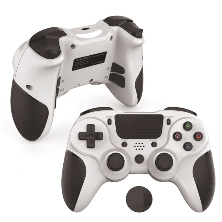 MB-P913 PC Six-Axis Somatosensory Back Key Programming Dual Vibration Bluetooth Gamepad For PS4 Pro(Black White) - Gamepads by PMC TechLife | Online Shopping South Africa | PMC TechLife
