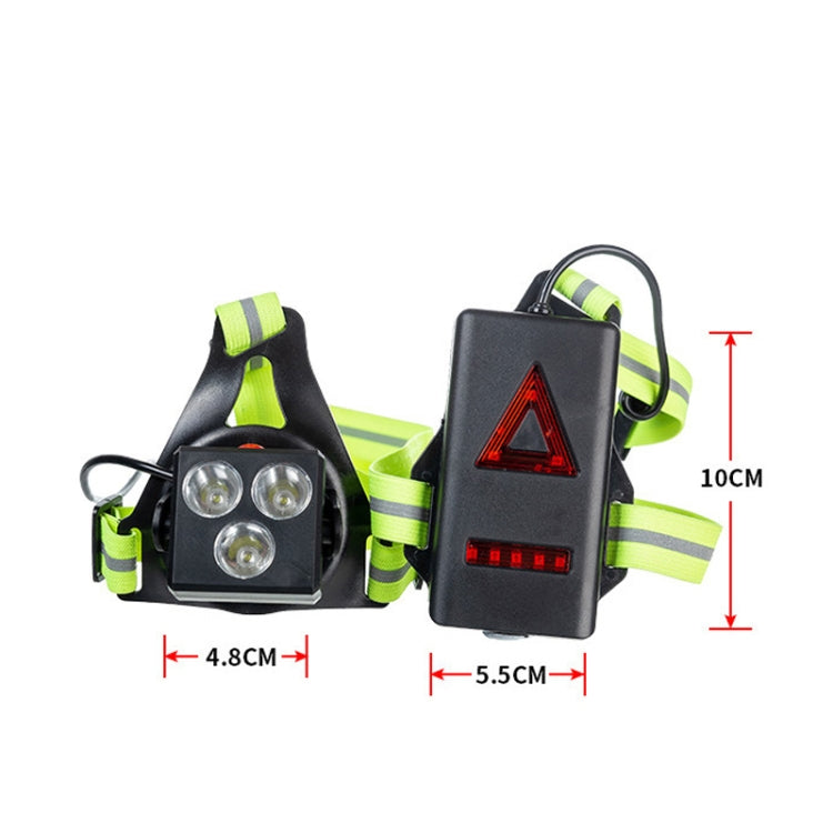 Outdoor Sports Running Light Waterproof Night Riding Light Highlight Rechargeable Mountaineering Light Chest Warning Light - Others by PMC TechLife | Online Shopping South Africa | PMC TechLife