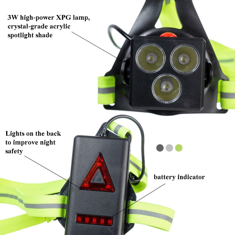 Outdoor Sports Running Light Waterproof Night Riding Light Highlight Rechargeable Mountaineering Light Chest Warning Light - Others by PMC TechLife | Online Shopping South Africa | PMC TechLife