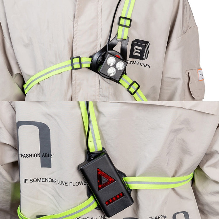 Outdoor Sports Running Light Waterproof Night Riding Light Highlight Rechargeable Mountaineering Light Chest Warning Light - Others by PMC TechLife | Online Shopping South Africa | PMC TechLife