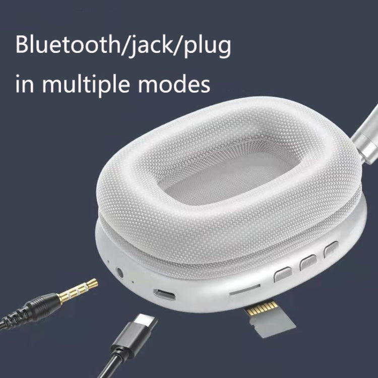 P9 Bluetooth 5.1 Subwoofer Wireless Headset Support AUX / TF Card(Blue) - Headset & Headphone by PMC TechLife | Online Shopping South Africa | PMC TechLife