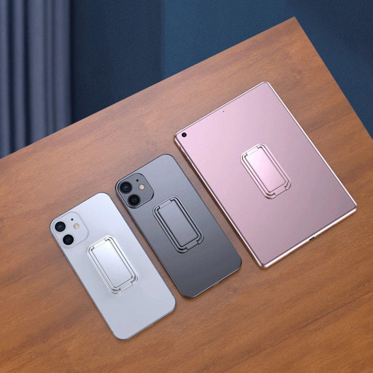 Square Folding Metal Holder Rotating Back Stick Desktop Phone Ring Holder(Rose Gold) - Ring Holder by PMC TechLife | Online Shopping South Africa | PMC TechLife