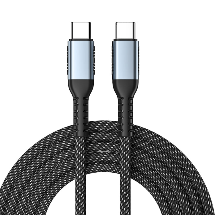 1m 100W PD Fast Charge Type-C Male to Male Data Sync Charging Braided Cable, Length: - USB-C & Type-C Cable by PMC TechLife | Online Shopping South Africa | PMC TechLife
