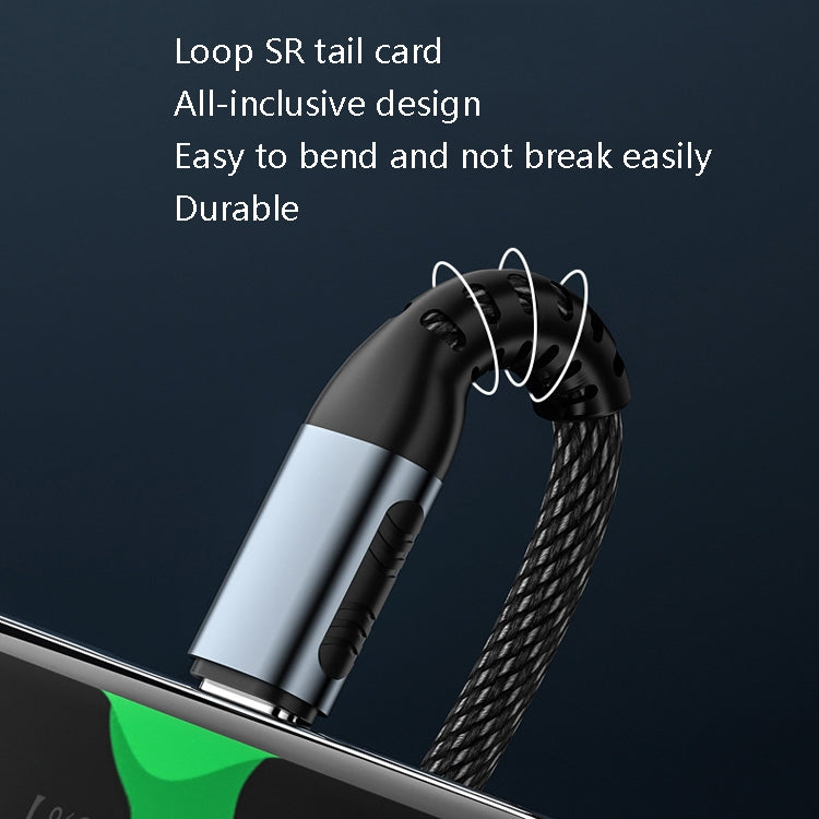 1m 100W PD Fast Charge Type-C Male to Male Data Sync Charging Braided Cable, Length: - USB-C & Type-C Cable by PMC TechLife | Online Shopping South Africa | PMC TechLife