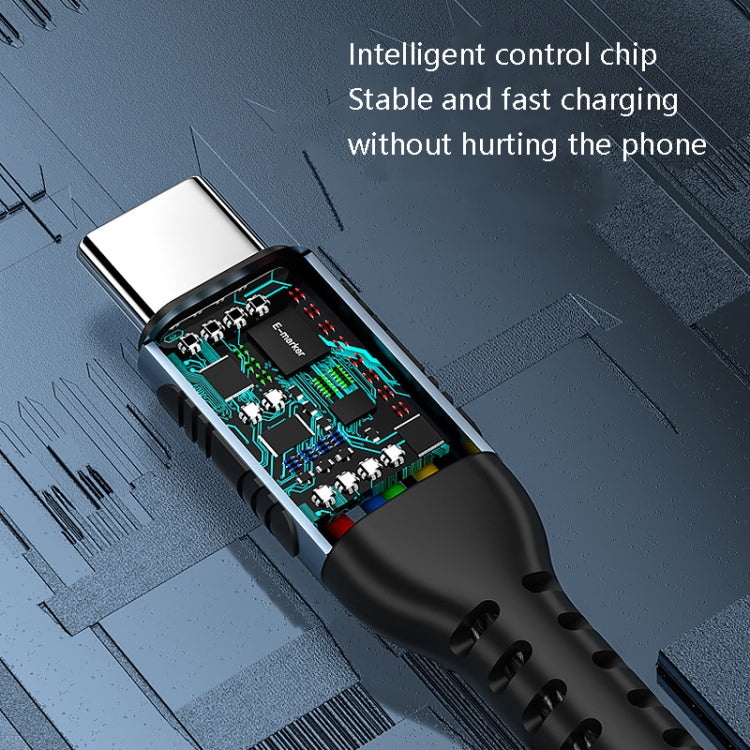 2m 100W PD Fast Charge Type-C Male to Male Data Sync Charging Braided Cable - free shipping - PMC TechLife - Order now!