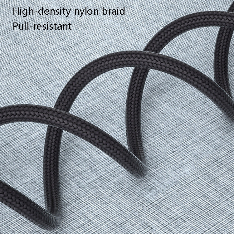 4 PCS 2.4A USB-C / Type-C to USB Braided Fast Charging Sync Data Cable, Length: 2m (Black) - USB-C & Type-C Cable by PMC TechLife | Online Shopping South Africa | PMC TechLife | Buy Now Pay Later Mobicred