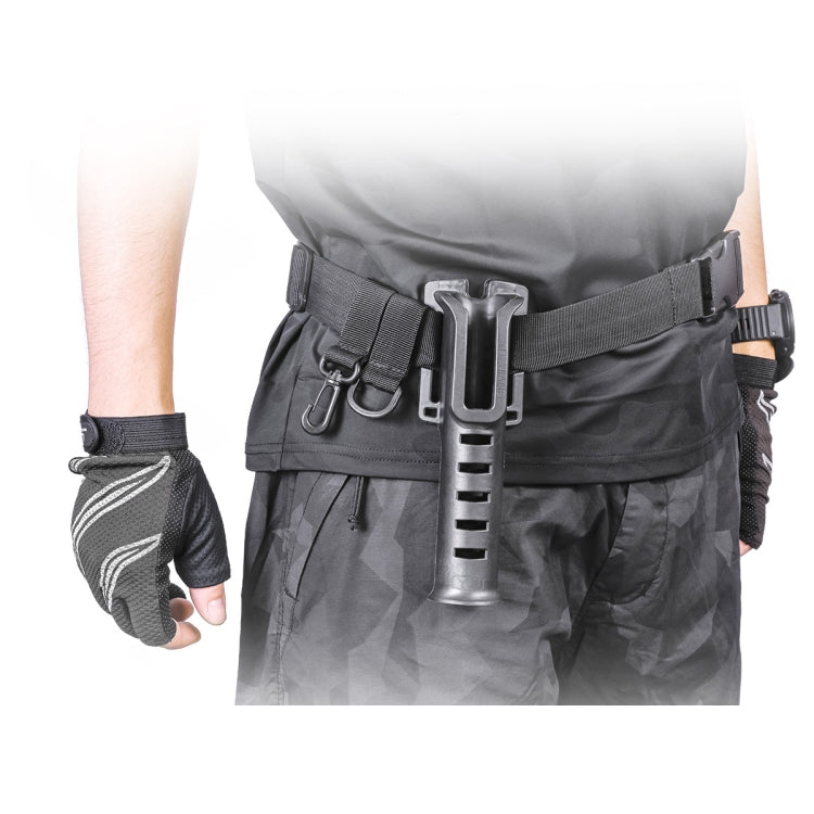 Fishing Rod Waist Belt Rod Holder Fishing Rod Waist Support(28157-B Black) - Fishing Rods & Accessories by PMC TechLife | Online Shopping South Africa | PMC TechLife