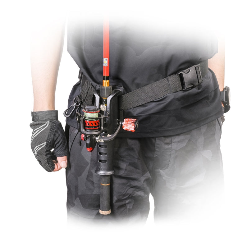 Fishing Rod Waist Belt Rod Holder Fishing Rod Waist Support(28157-B Black) - Fishing Rods & Accessories by PMC TechLife | Online Shopping South Africa | PMC TechLife