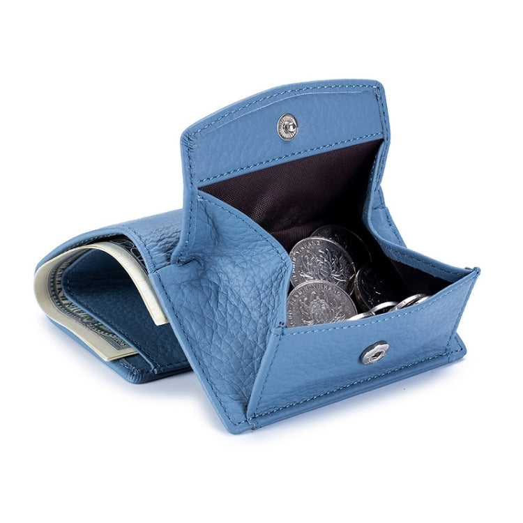 CL-2753 Leather RFID Short Coin Purse Wallet(Black) - free shipping - PMC TechLife - Order now!