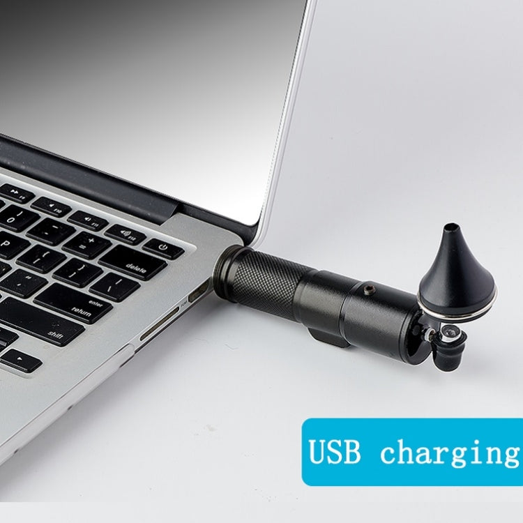 Ear Cleaning Hand Lamp USB Charging Otoscope(Black) - Ear Care Tools by PMC TechLife | Online Shopping South Africa | PMC TechLife