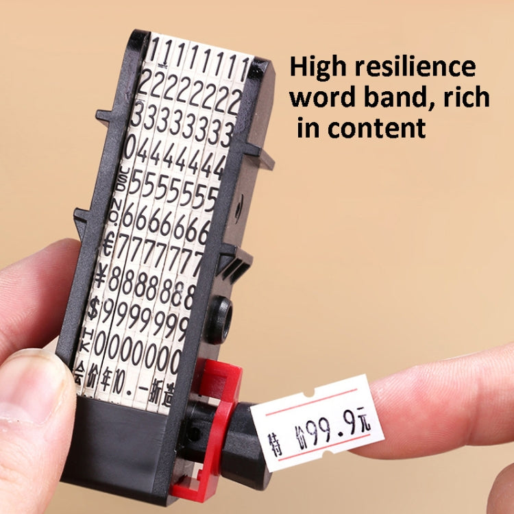 Deli 7500 Date Batch Number Handheld Label Printer With 2 Ink Wheel +1 Roll Price Tag - Price Labeller by Deli | Online Shopping South Africa | PMC TechLife | Buy Now Pay Later Mobicred