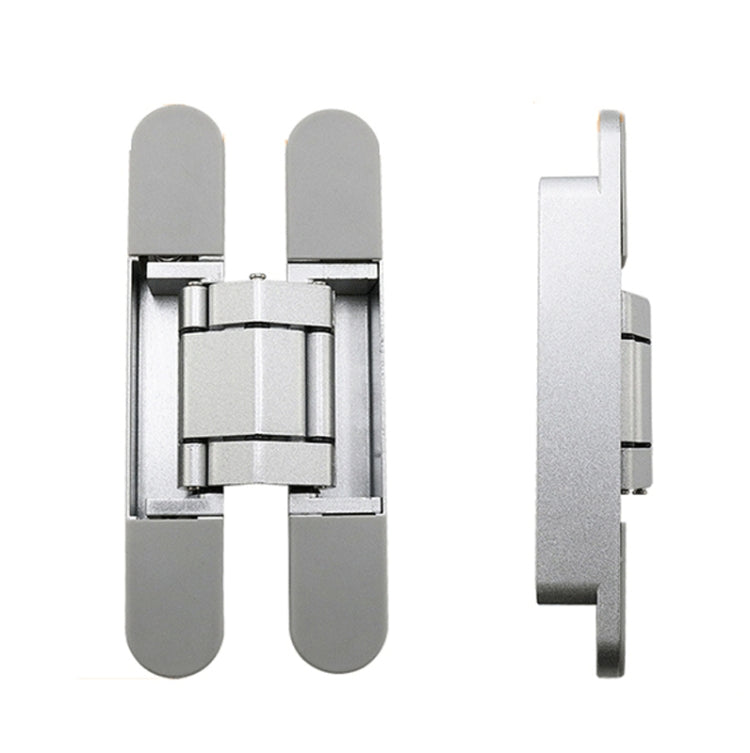 Three-Dimensional Adjustable Cross Hinge Folding Door Concealed Hinge, Specification: No. 2 Sand Silver 60kg - Furniture Accessories by PMC TechLife | Online Shopping South Africa | PMC TechLife