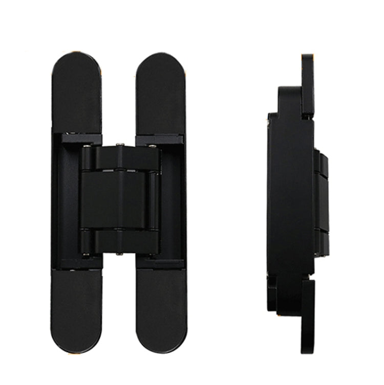 Three-Dimensional Adjustable Cross Hinge Folding Door Concealed Hinge, Specification: No. 3 Dumb Black 80kg - Furniture Accessories by PMC TechLife | Online Shopping South Africa | PMC TechLife