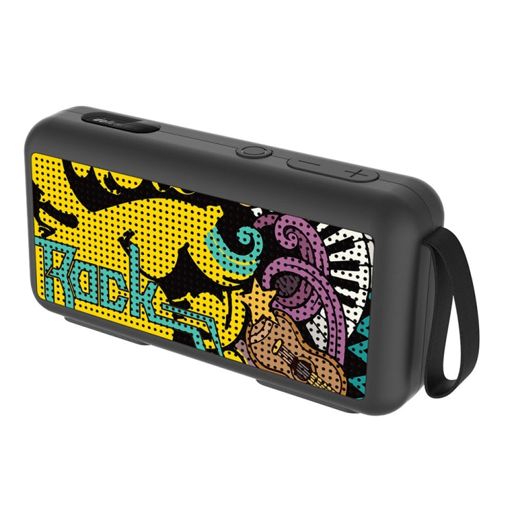 DoRealMe F0 TWS Mini Graffiti Bluetooth Speaker Support FM / TF Card(Black Graffiti) - Mini Speaker by PMC TechLife | Online Shopping South Africa | PMC TechLife