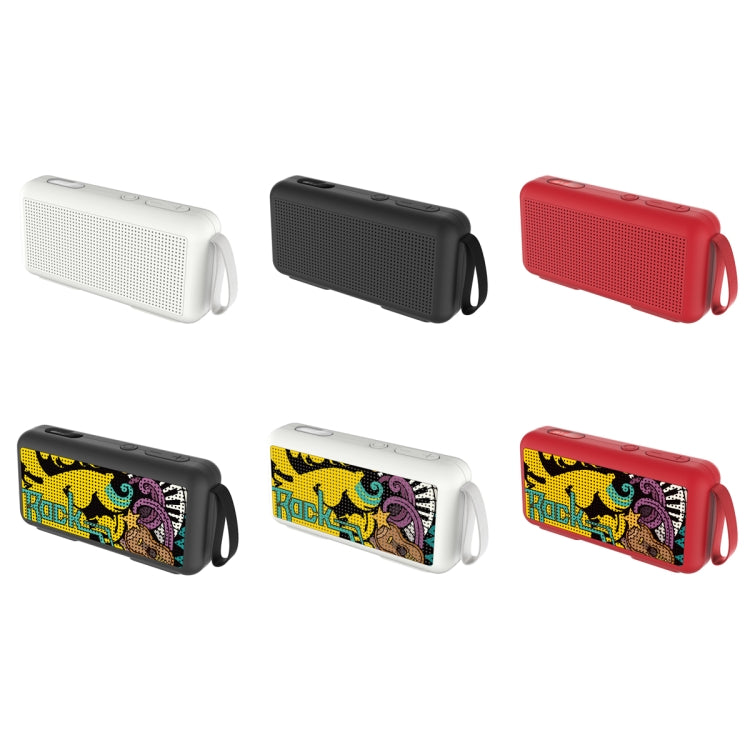DoRealMe F0 TWS Mini Graffiti Bluetooth Speaker Support FM / TF Card(Red) - free shipping - PMC TechLife - Order now!