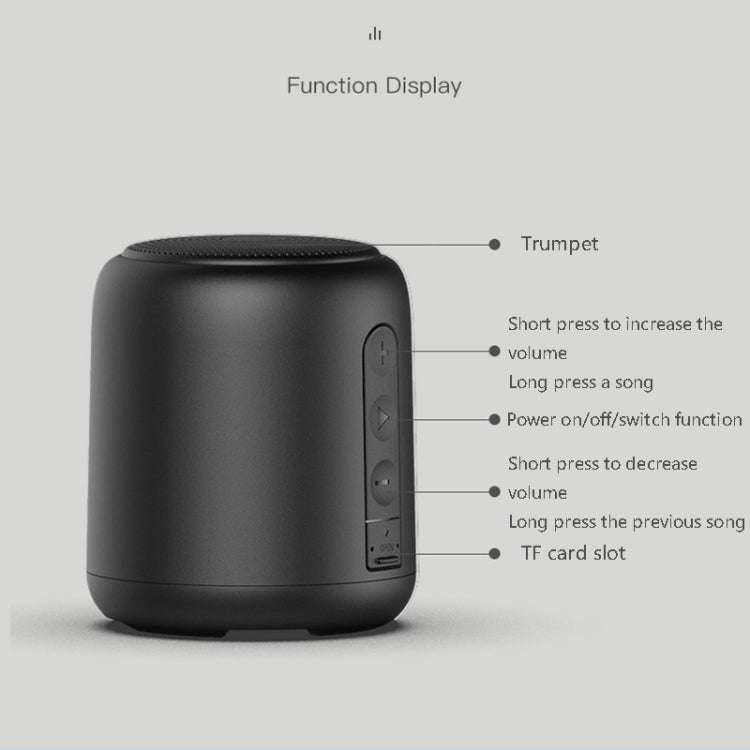 F9 TWS Mini Portable Bluetooth Speaker Support TF Card(No FM-Blue) - Mini Speaker by PMC TechLife | Online Shopping South Africa | PMC TechLife