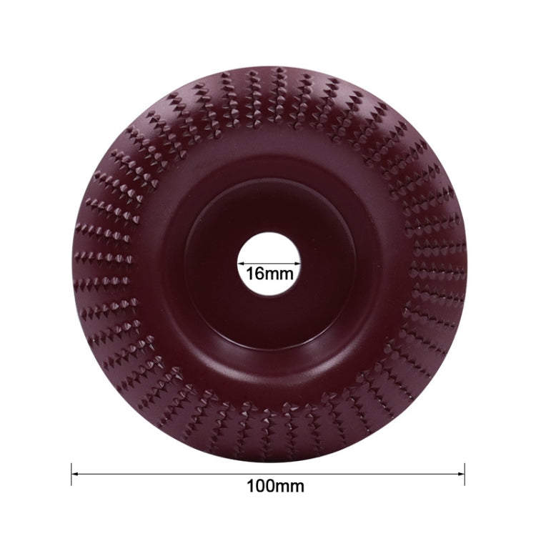 Woodworking Sanding Plastic Stab Discs Hard Round Grinding Wheels For Angle Grinders, Specification: 100mm Wine Red Curved - Abrasive Tools & Accessories by PMC TechLife | Online Shopping South Africa | PMC TechLife