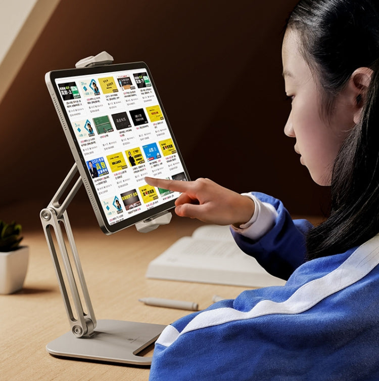 Boneruy P47 Tablet Computer Stand Desktop Mobile Phone Stand(White) - free shipping - PMC TechLife - Order now!