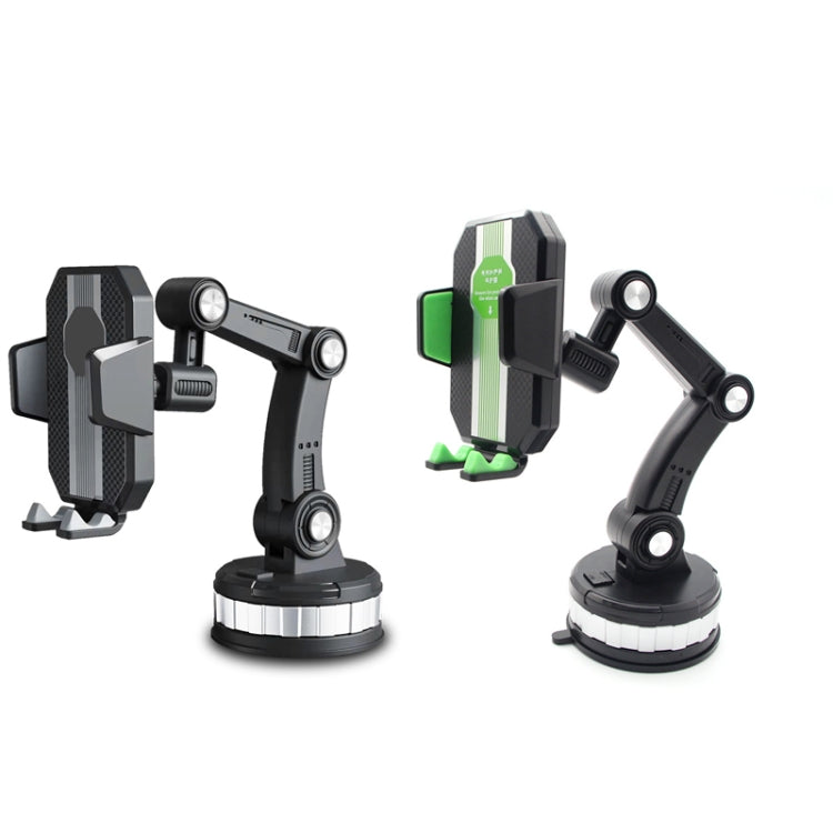 X-0566 Big Suction Cup Car Phone Holder Center Console Phone Holder(Black Gray) - Car Holders by PMC TechLife | Online Shopping South Africa | PMC TechLife