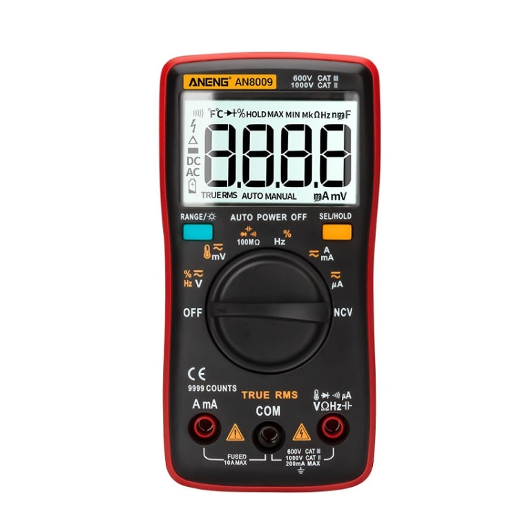 ANENG AN8009 NVC Digital Display Multimeter, Specification: Standard(Red) - free shipping - PMC TechLife - Order now!