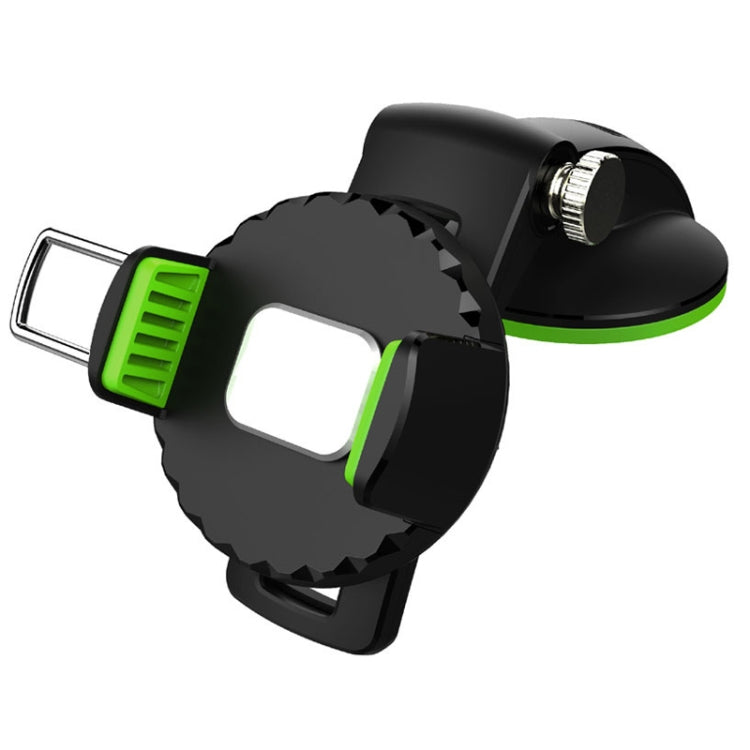 Car Diamond Suction Cup Mobile Phone Holder(Green) - Car Holders by PMC TechLife | Online Shopping South Africa | PMC TechLife
