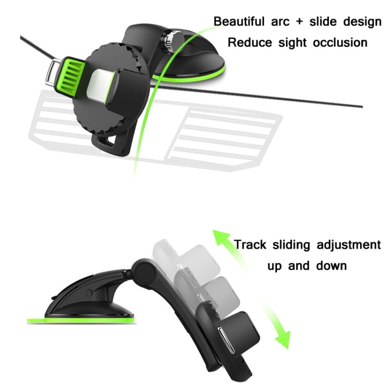 Car Diamond Suction Cup Mobile Phone Holder(Black) - Car Holders by PMC TechLife | Online Shopping South Africa | PMC TechLife