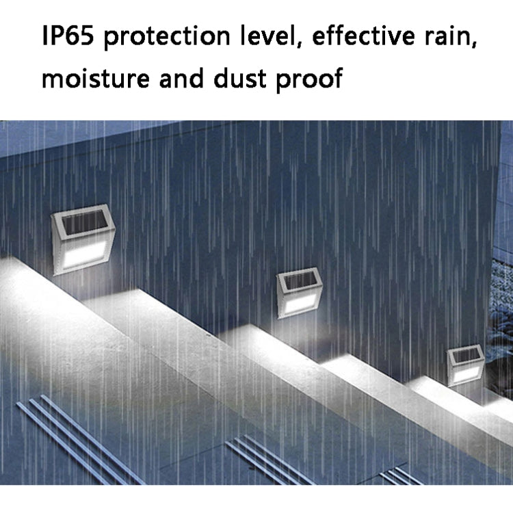 6 LED Solar Stainless Steel Stair Ladder Lamp Wall Light(White Light) - LED Street Light by PMC TechLife | Online Shopping South Africa | PMC TechLife