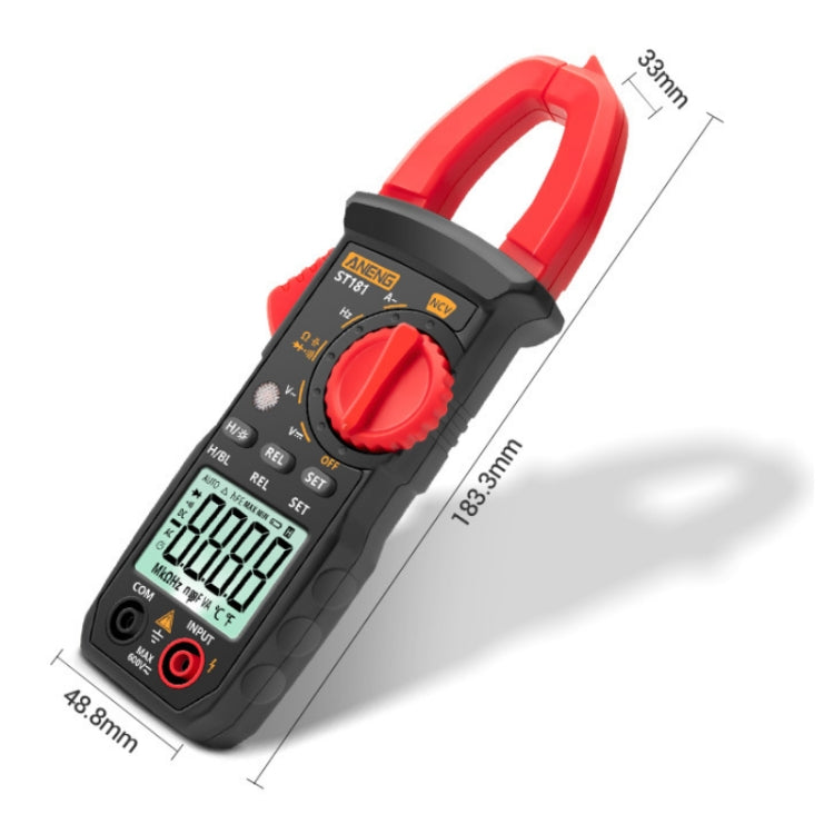 ANENG Intelligent Digital Backlit Clamp-On High-Precision Multimeter, Specification: ST181 - Digital Multimeter by ANENG | Online Shopping South Africa | PMC TechLife | Buy Now Pay Later Mobicred