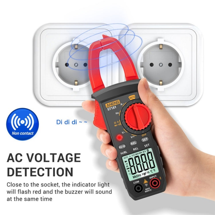 ANENG Intelligent Digital Backlit Clamp-On High-Precision Multimeter, Specification: ST183 6000-counts - Digital Multimeter by ANENG | Online Shopping South Africa | PMC TechLife | Buy Now Pay Later Mobicred