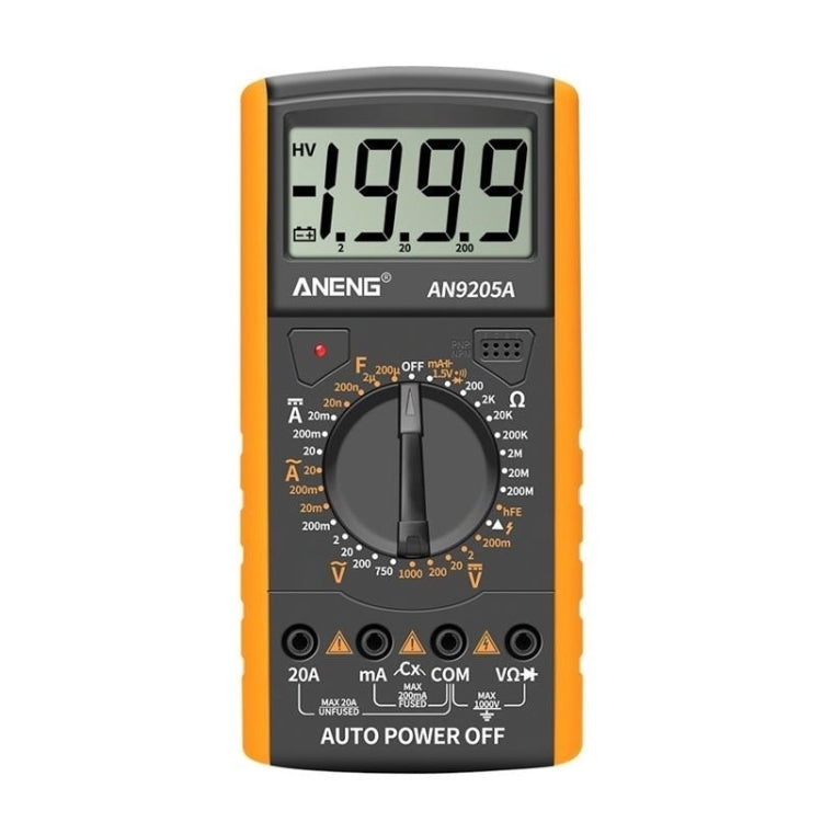 ANENG Automatic High-Precision Intelligent Digital Multimeter, Specification: AN9205A(Orange) - Digital Multimeter by ANENG | Online Shopping South Africa | PMC TechLife | Buy Now Pay Later Mobicred