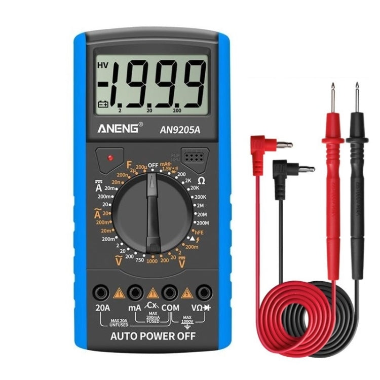 ANENG Automatic High-Precision Intelligent Digital Multimeter, Specification: AN9205A(Blue) - Digital Multimeter by ANENG | Online Shopping South Africa | PMC TechLife | Buy Now Pay Later Mobicred
